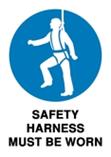Mandatory - Safety Harness Must be Worn
